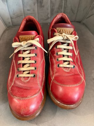 Zapatos Camper Rojos Piel