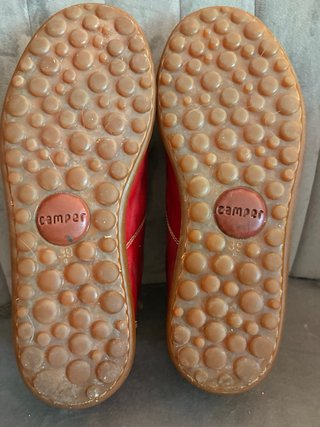 Zapatos Camper Rojos Piel