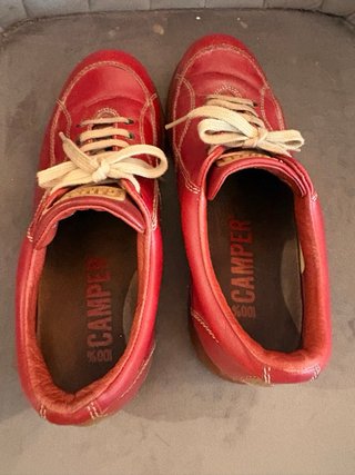 Zapatos Camper Rojos Piel