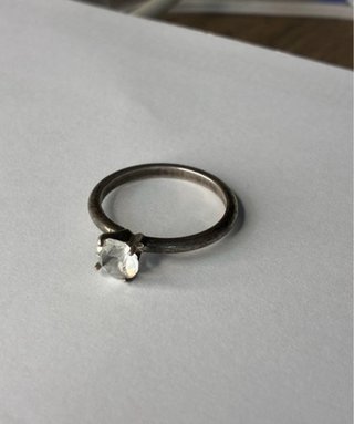 Anillo antiguo plateado
