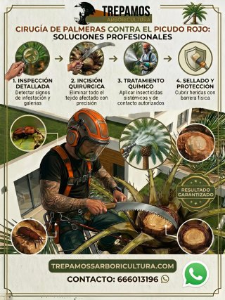 Tratamiento profesional para palmeras