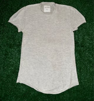 Camiseta Hollister Gris Talla S