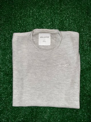 Camiseta Hollister Gris Talla S