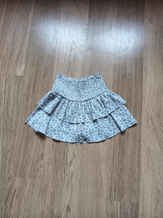 Falda pantalón con estampado de flores