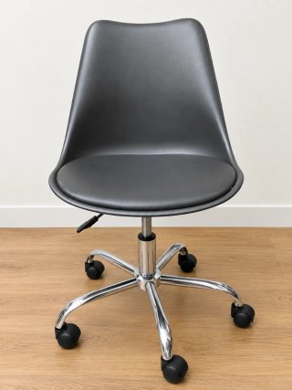 Silla de escritorio giratoria gris