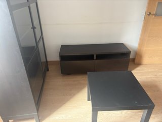 Mueble TV negro madera
