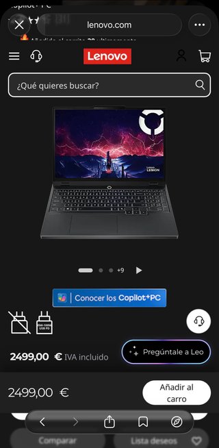 Portátil Lenovo Legion 5 15 RTX 5070