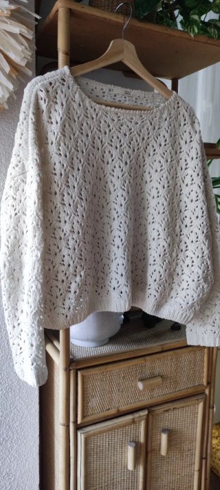 Jersey Calado Beige Zara