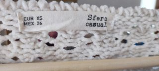 Jersey Calado Beige Zara