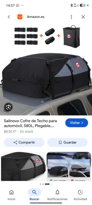 Cofre de techo coche Sailnovo impermeable