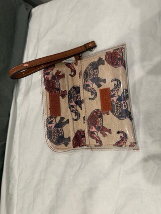 Monedero con Estampado de Elefantes