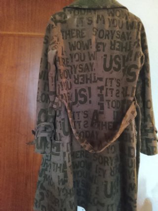 Abrigo Desigual Marrón Talla M
