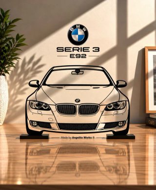 BMW Serie 3 E92 Maqueta Silueta 22cm