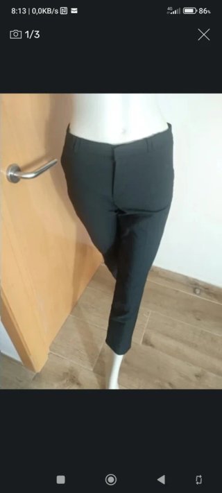 Pantalón Negro Mango