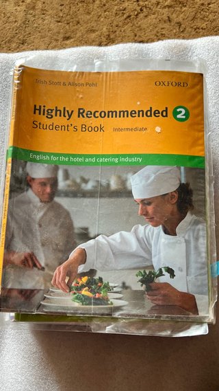 Libro de ingles para grado superior de hosteleria