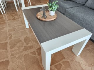Mesa de centro elevable