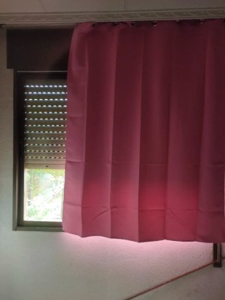 Cortina Opaca Térmica Joydeco Rosa 180x140