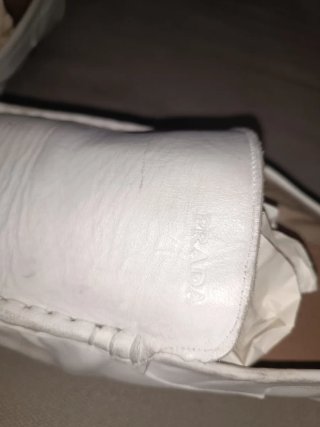 Mocasines Prada Piel Blancos Talla 42