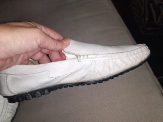 Mocasines Prada Piel Blancos Talla 42