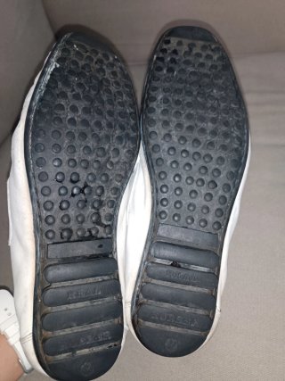Mocasines Prada Piel Blancos Talla 42
