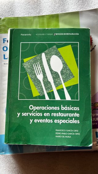 Libro operaciones básicas en restaurante