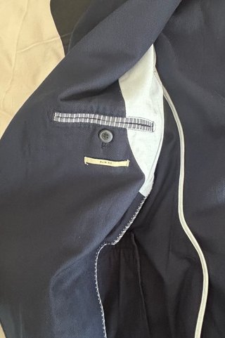 Americana Mango Azul Marino Talla XXL
