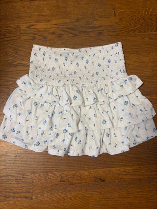 Falda con Volantes y Estampado Floral