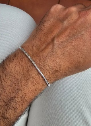 Pulsera Plata Ley 925 Hombre ( 18cm )
