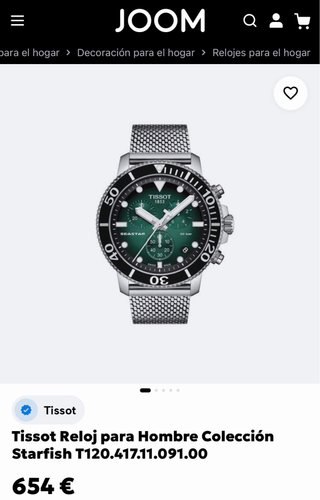 Tissot Seastar 1000 Cronógrafo Verde