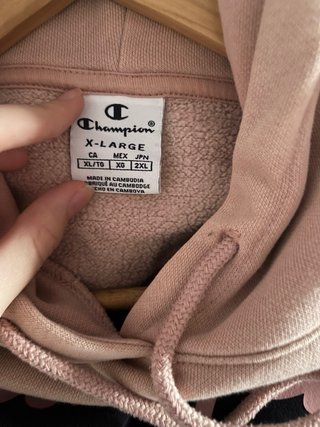 Sudadera rosa palo y azul marino