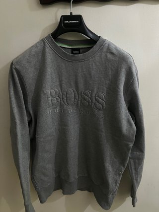 Felpa Grigia BOSS Hugo Boss Modello Salbo L