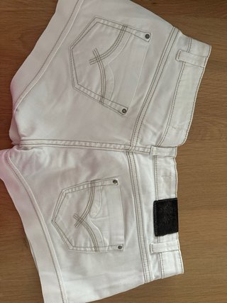 Short Vaquero Blanco Basic Denim