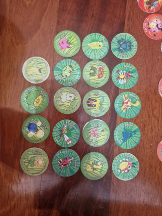 Lote de 19 Tazos Pokémon Planta y Bicho