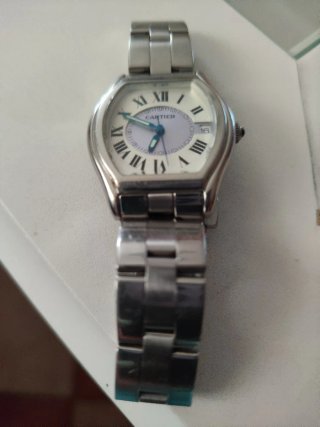 Reloj Cartier Mujer Plata y Blanco