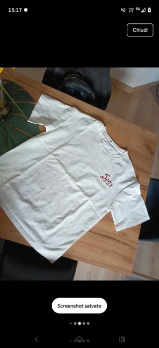 Magliette  grigio/bianco taglia unica
