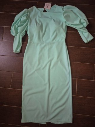 Vestido de fiesta verde