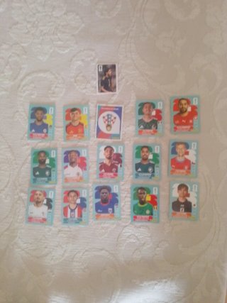Lote de 16 cromos de fútbol