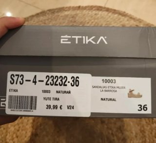 Sandalias de cuña ÉTIKA a estrenar con caja