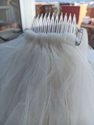 Velo de novia con peine