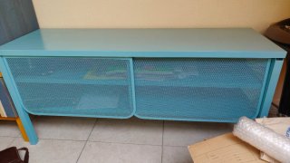 Mueble TV IKEA PS 2017 azul metal