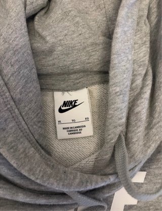 Sudadera Nike Gris con Capucha
