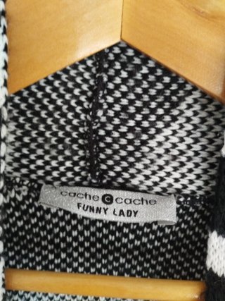 Chaqueta de punto estampado cebra