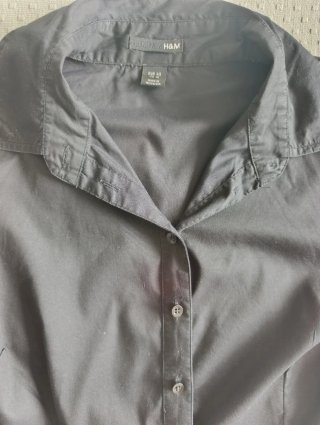 Camisa negra manga 3/4