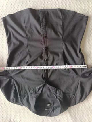 Camisa negra manga 3/4