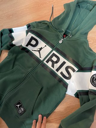 Chaqueta Jordan Paris Verde y Blanca
