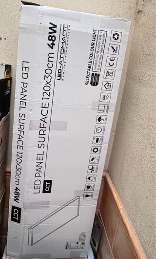 Panel LED Superficie 120x30cm 48W LED-ATOMANT