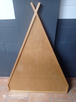 Cabecero de Cama Triangular de Madera