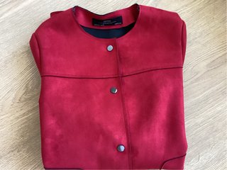 Chaquetón Zara Rojo