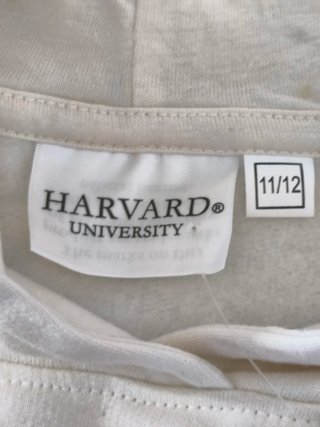 Sudadera Harvard Blanca
