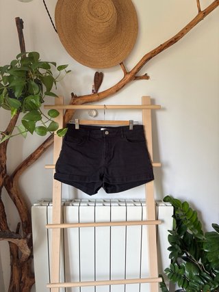 Shorts Vaqueros Negros